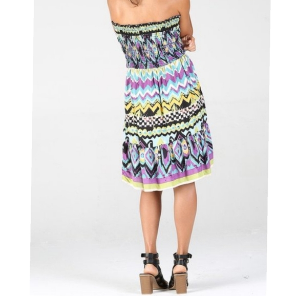 FINAL SALE 🆕🌿BOHO TUBE TOP DRESS🌿 - Picture 3 of 4